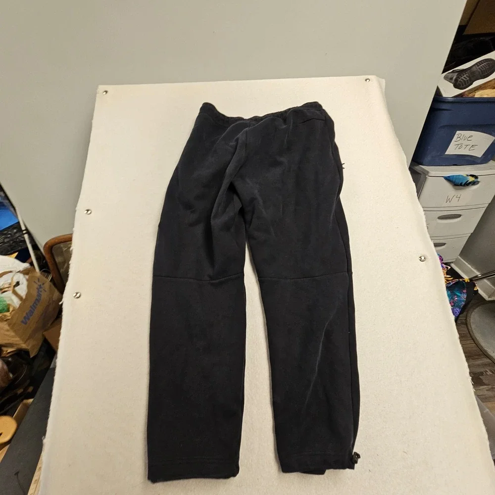Nike Tech Fleece Joggers Mens Large Black Sweatpants Bungee Hem Zip Pocket